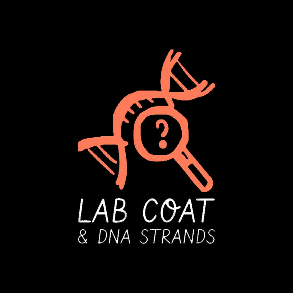 Lab Coat And Dna Strands Geek T-Shirt