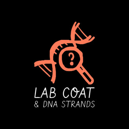 Lab Coat And Dna Strands Geek T-Shirt