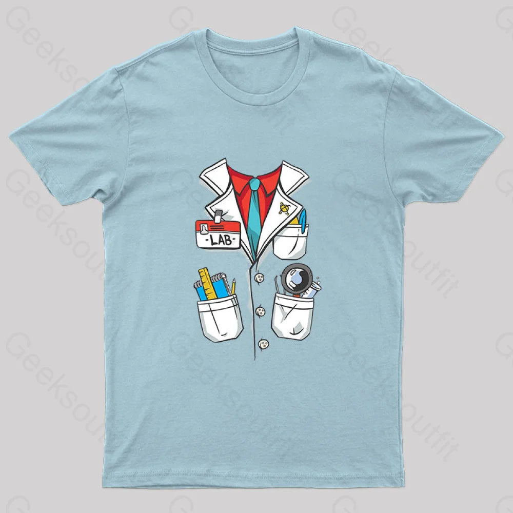 Laboratory Equipment Nerd T-Shirt Light Blue / S