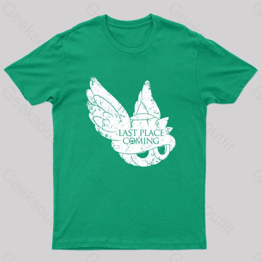 Last Place Is Coming Nerd T-Shirt Green / S