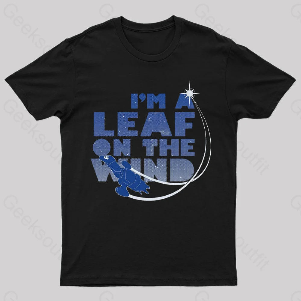 Leaf On The Wind T-Shirt Black / S