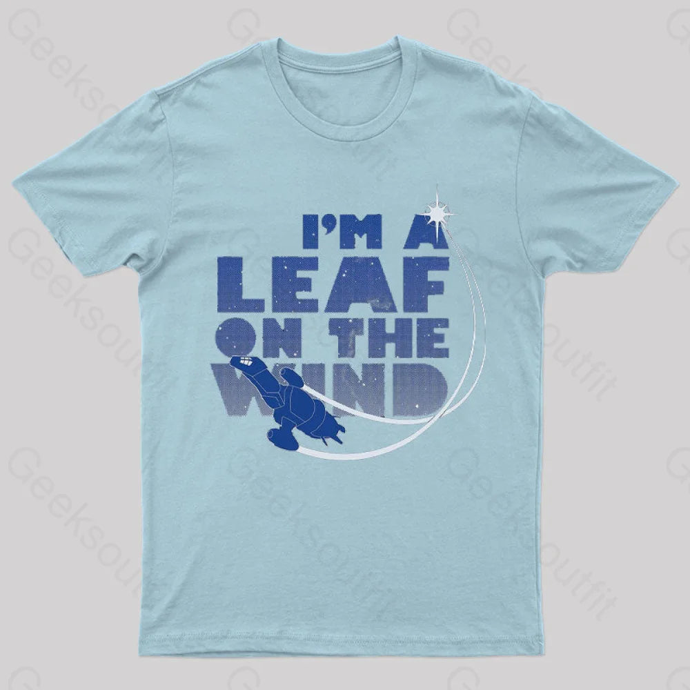 Leaf On The Wind T-Shirt Light Blue / S