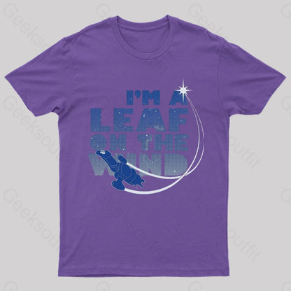 Leaf On The Wind T-Shirt Purple / S