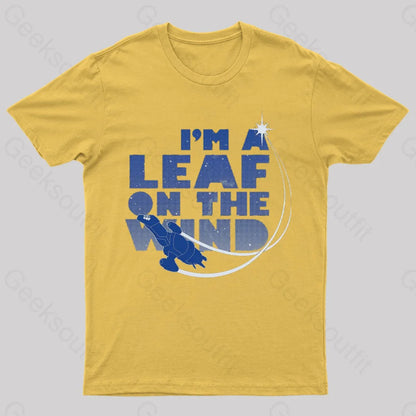 Leaf On The Wind T-Shirt Yellow / S