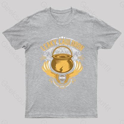 Leaky Cauldron Geek T-Shirt Grey / S