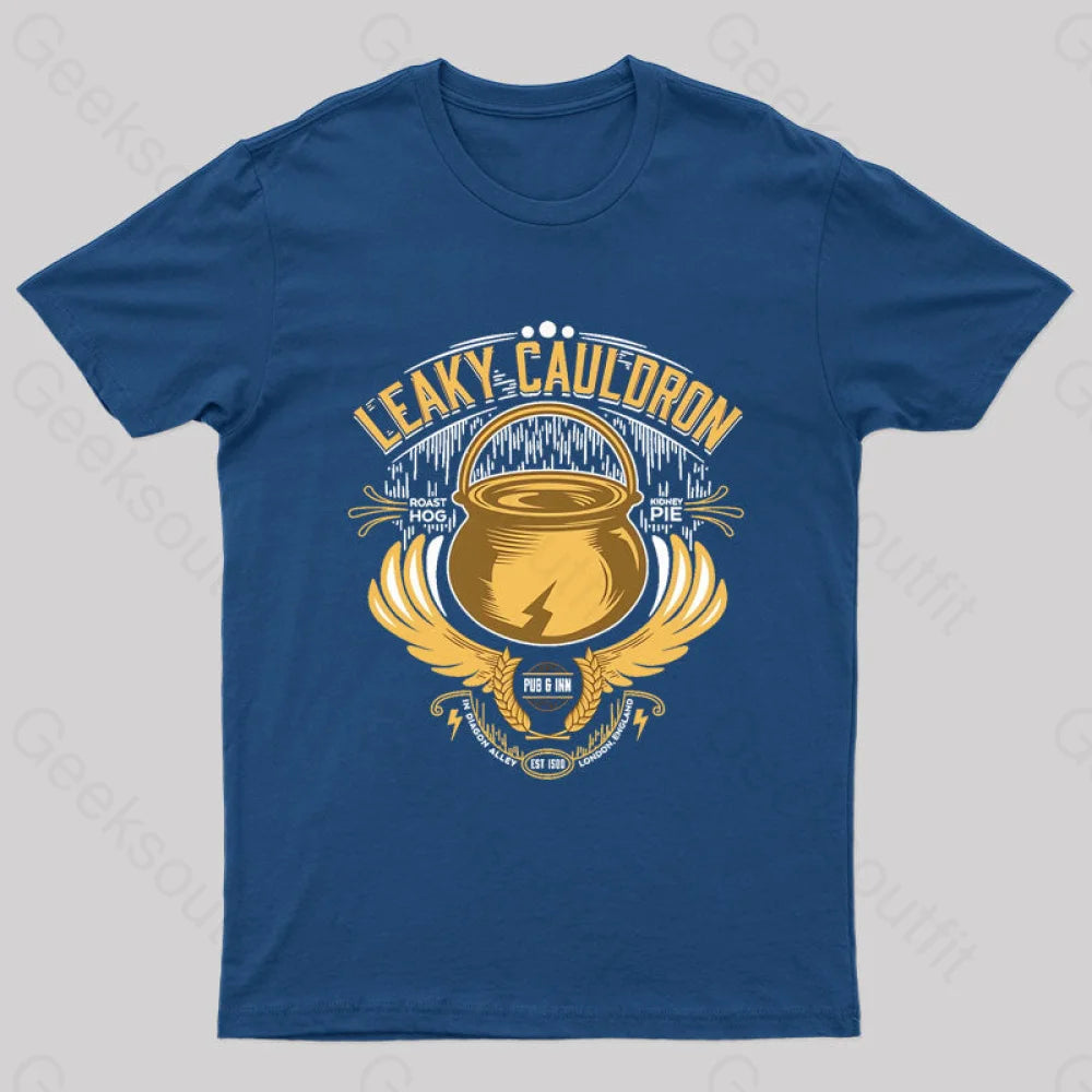 Leaky Cauldron Geek T-Shirt Navy / S