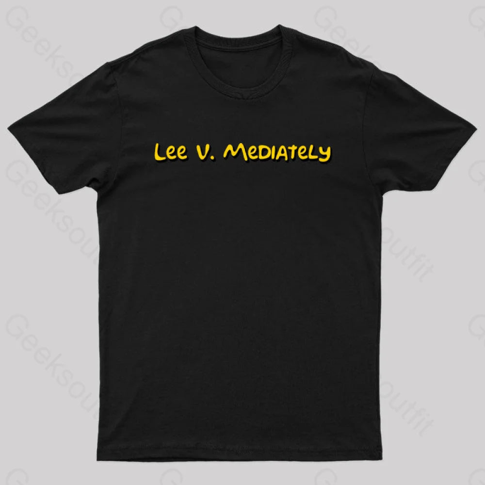 Lee V Mediately Geek T-Shirt Black / S