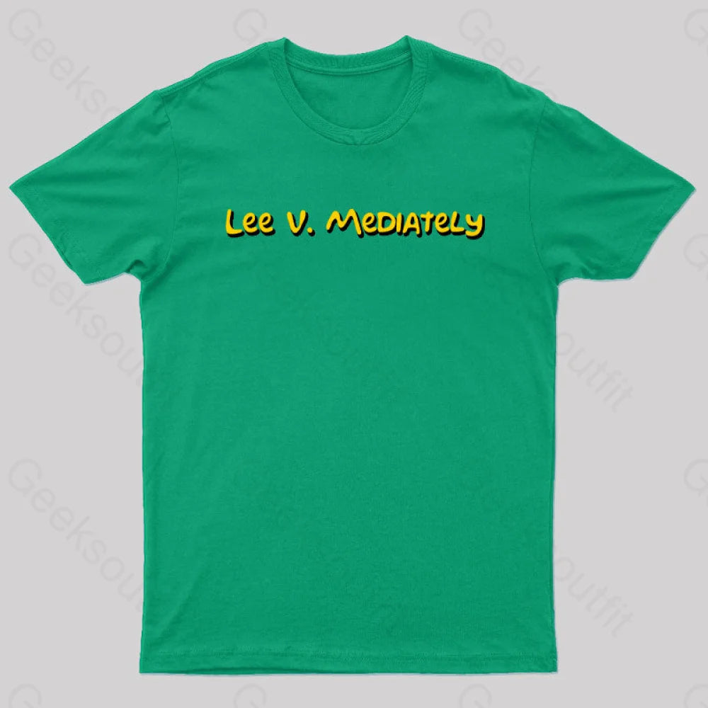 Lee V Mediately Geek T-Shirt Green / S