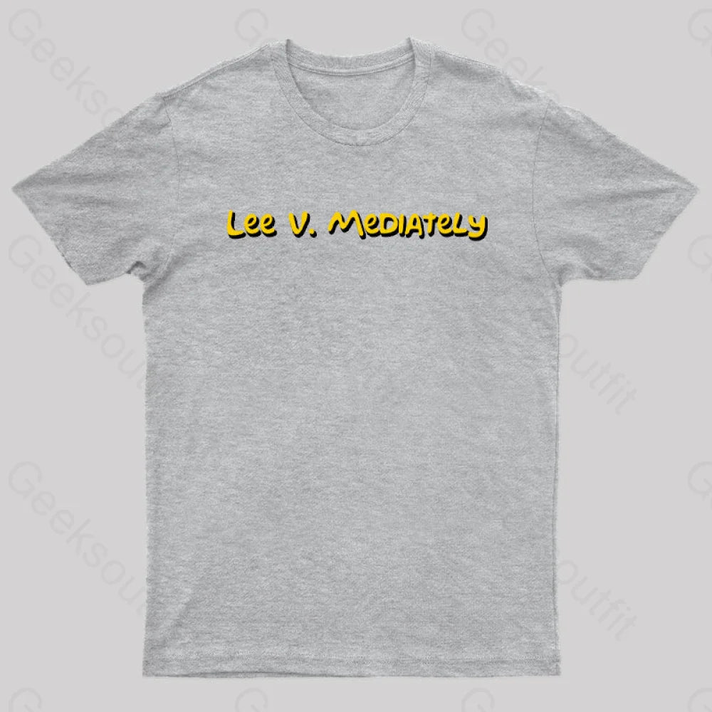 Lee V Mediately Geek T-Shirt Grey / S