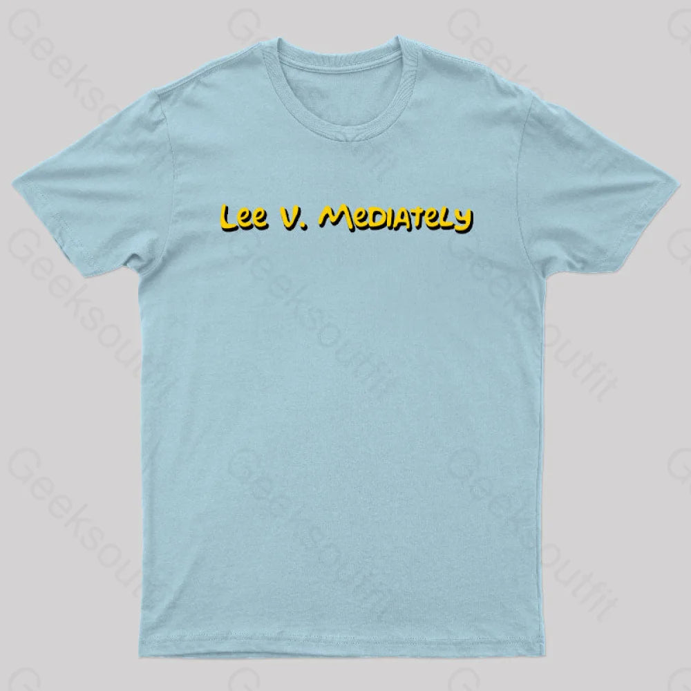 Lee V Mediately Geek T-Shirt Light Blue / S