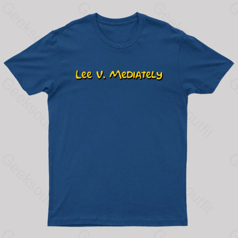 Lee V Mediately Geek T-Shirt Navy / S