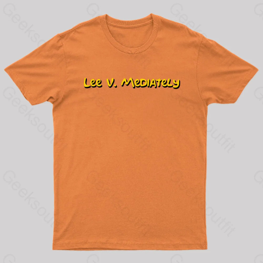 Lee V Mediately Geek T-Shirt Orange / S