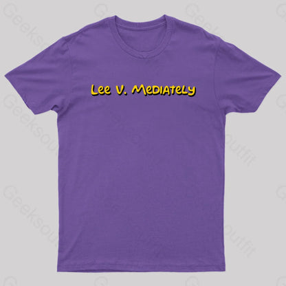 Lee V Mediately Geek T-Shirt Purple / S