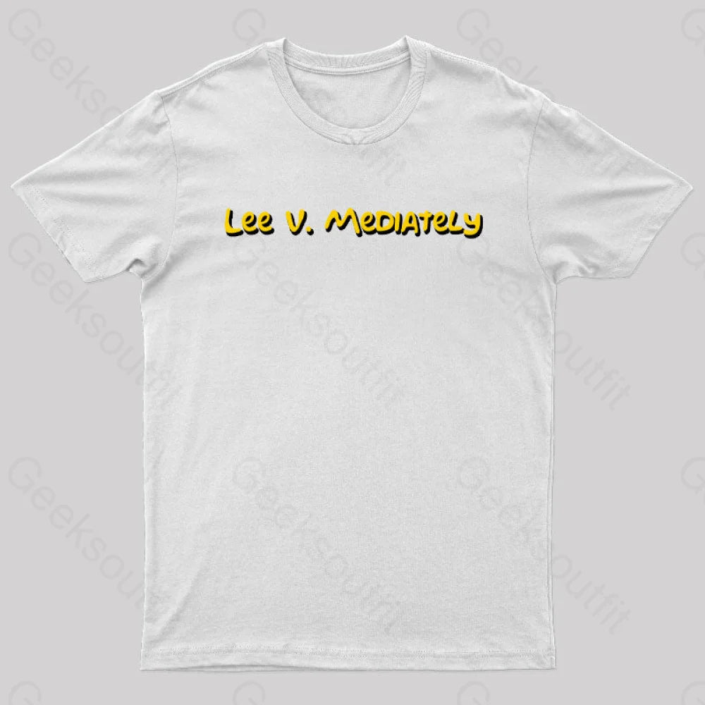 Lee V Mediately Geek T-Shirt White / S