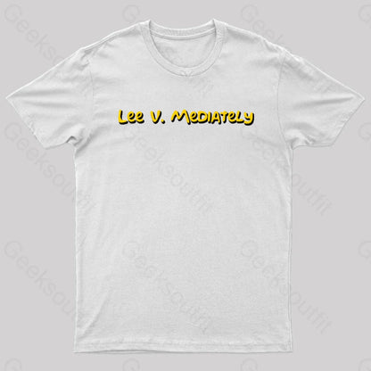 Lee V Mediately Geek T-Shirt White / S