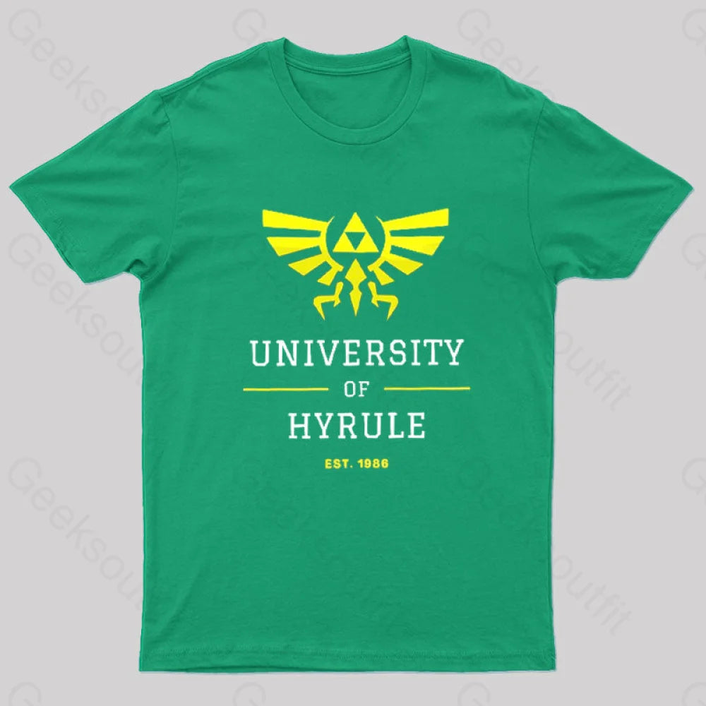 Legend Of Zelda Geek T-Shirt Green / S