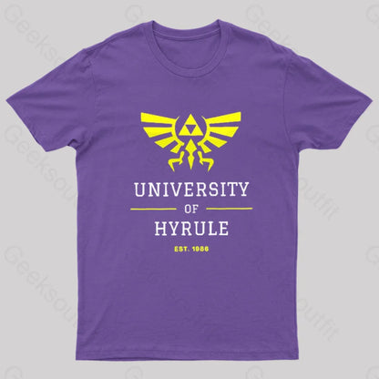 Legend Of Zelda Geek T-Shirt Purple / S