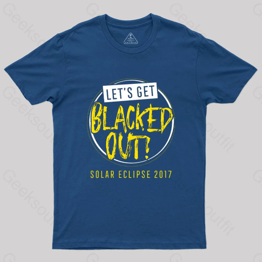 Let’s Get Blacked Out Solar T-Shirt Navy / S