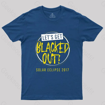 Let’s Get Blacked Out Solar T-Shirt Navy / S