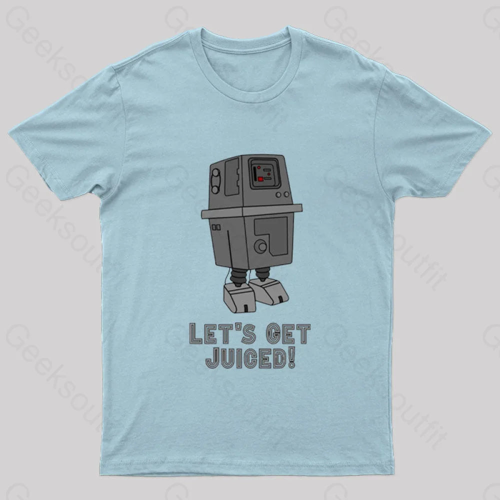 Let’s Get Juiced Nerd T-Shirt Light Blue / S