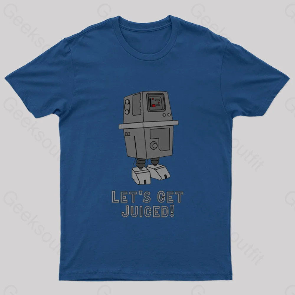 Let’s Get Juiced Nerd T-Shirt Navy / S