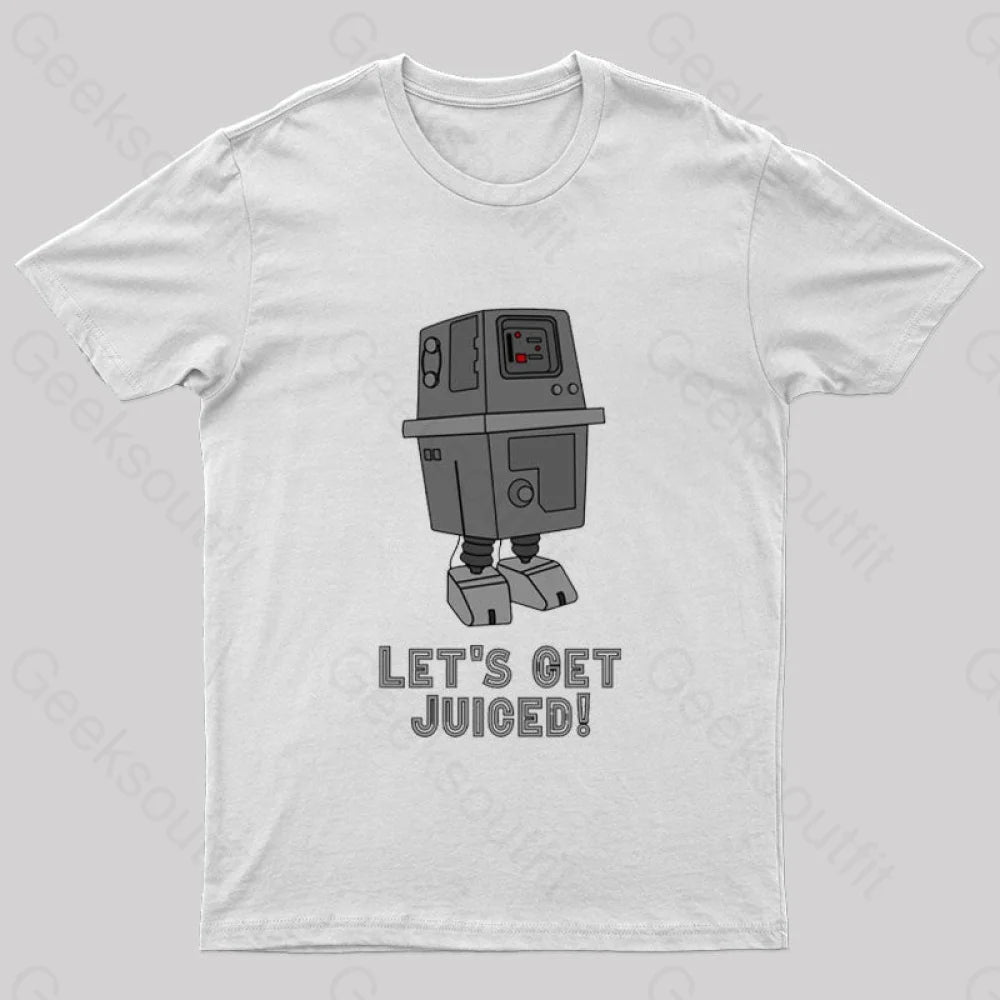 Let’s Get Juiced Nerd T-Shirt White / S