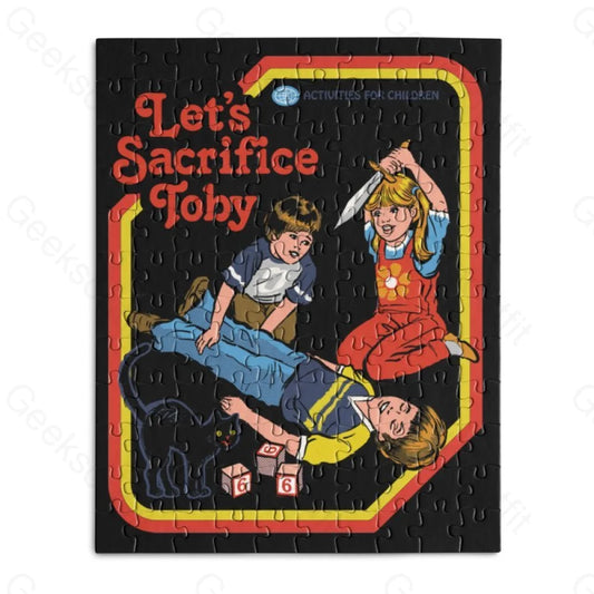 LET'S SACRIFICE TOBY-Wooden Jigsaw Puzzle - Geeksoutfit