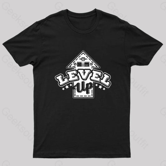 Level Up Gamer! Nerd T-Shirt Black / S