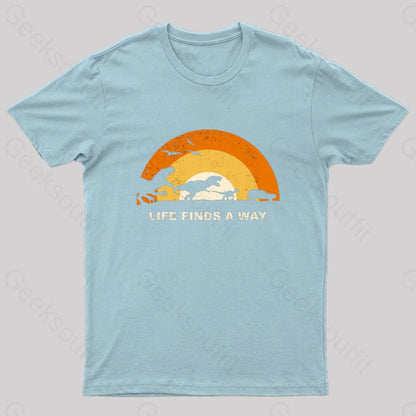 Life Finds A Way Nerd T-Shirt Light Blue / S