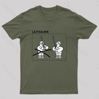 Lijtsajbr Geek T-Shirt Army Green / S