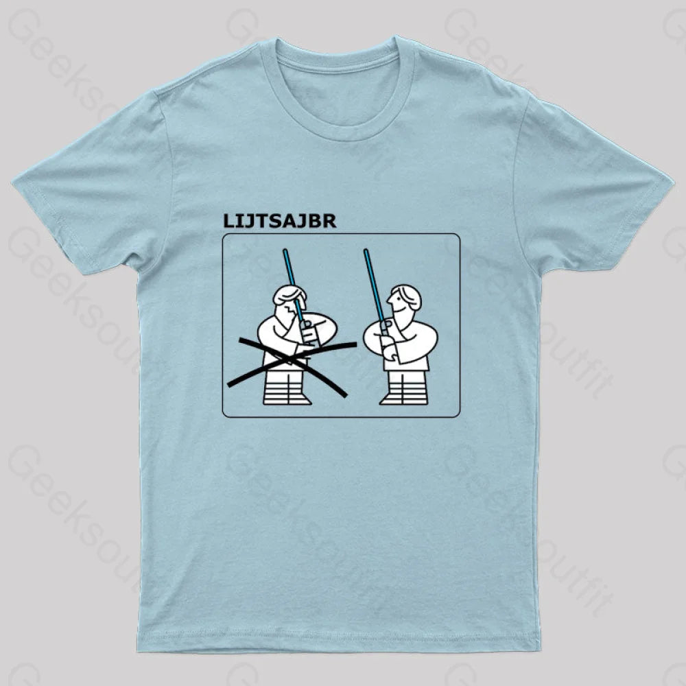 Lijtsajbr Geek T-Shirt Light Blue / S