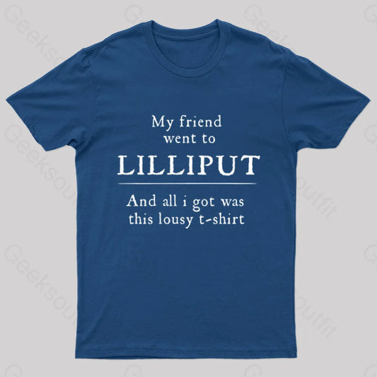 Lilliput Lousy Geek T-Shirt Navy / S