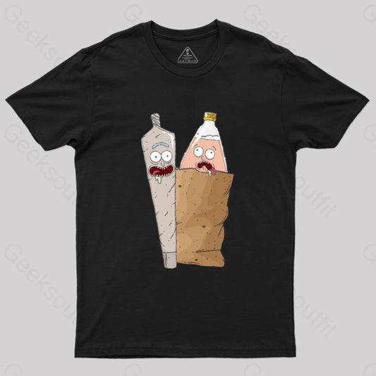 Lmao Forty Morty T-Shirt Black / S