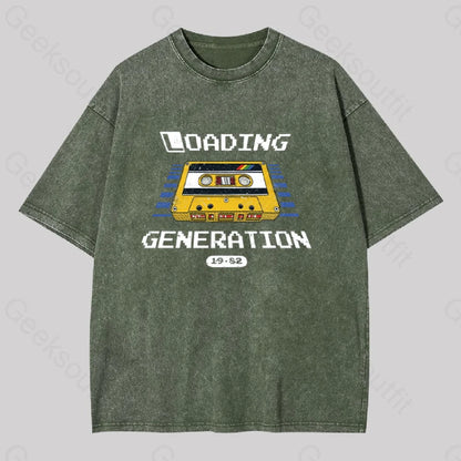 Loading Generation Washed T-Shirt Army Green / S