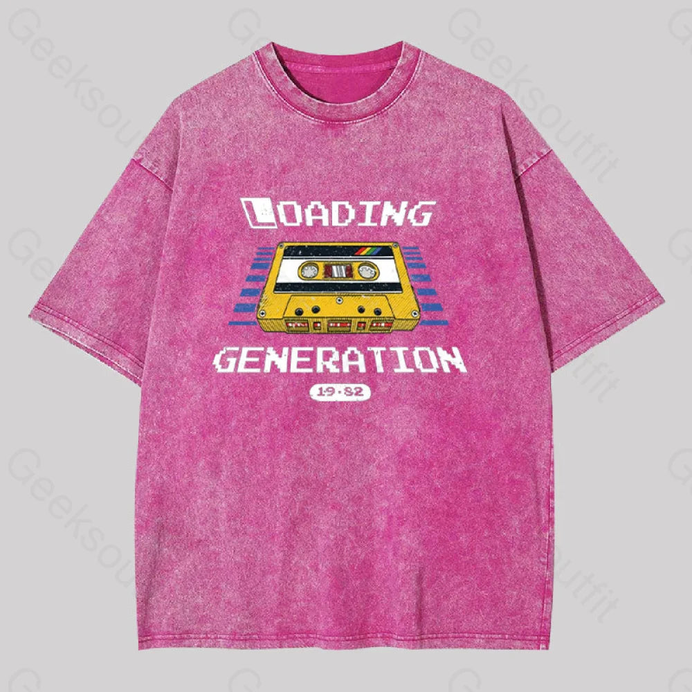 Loading Generation Washed T-Shirt Rose Red / S