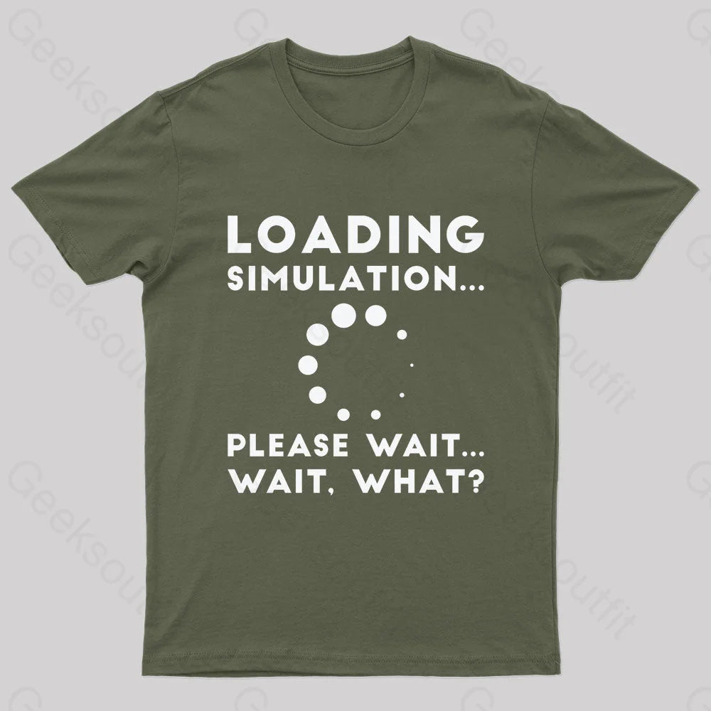 Loading Simulation Nerd T-Shirt Army Green / S