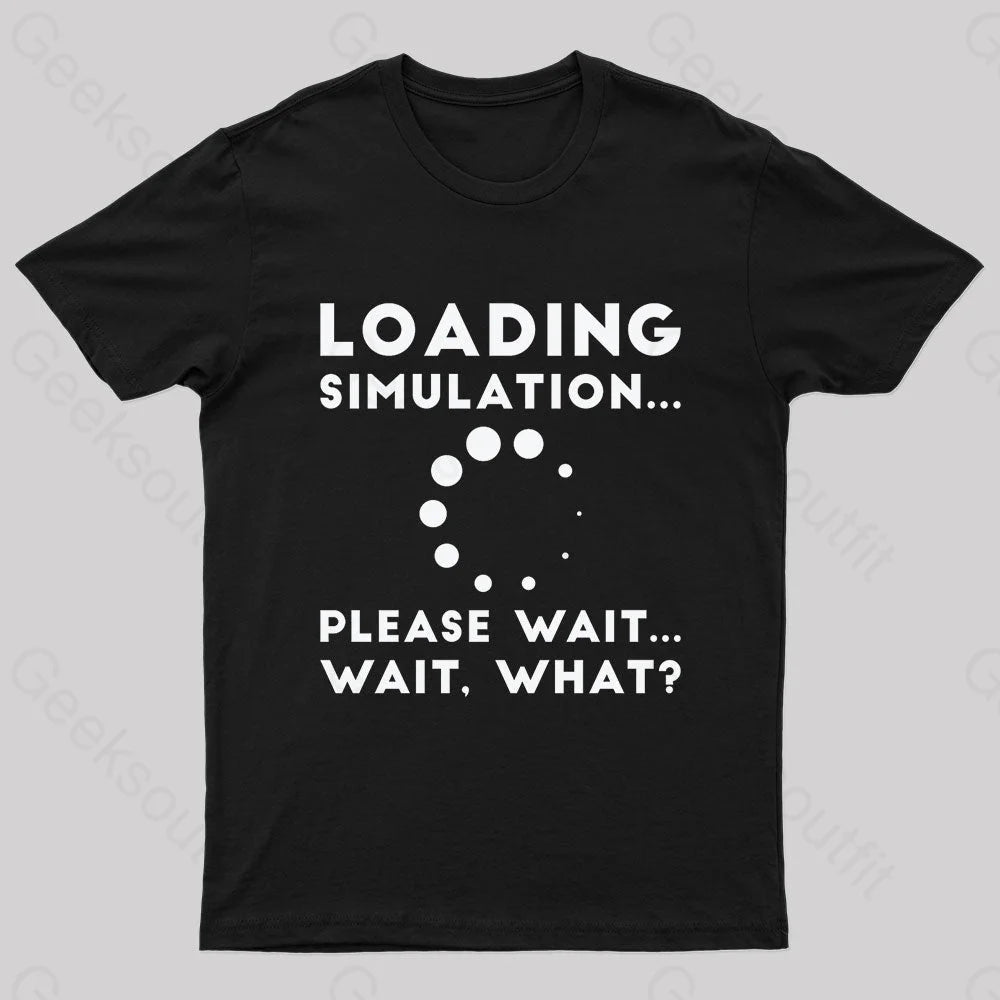 Loading Simulation Nerd T-Shirt Black / S