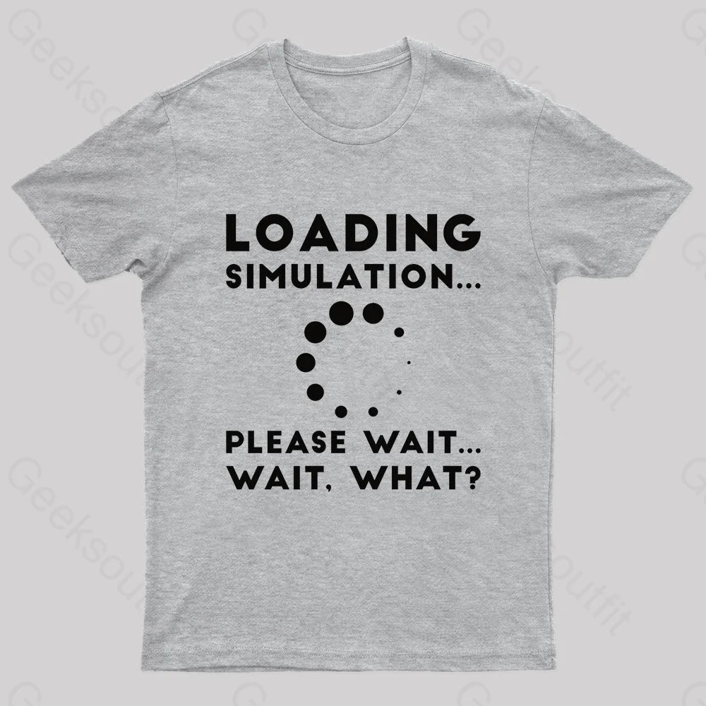 Loading Simulation Nerd T-Shirt Grey / S