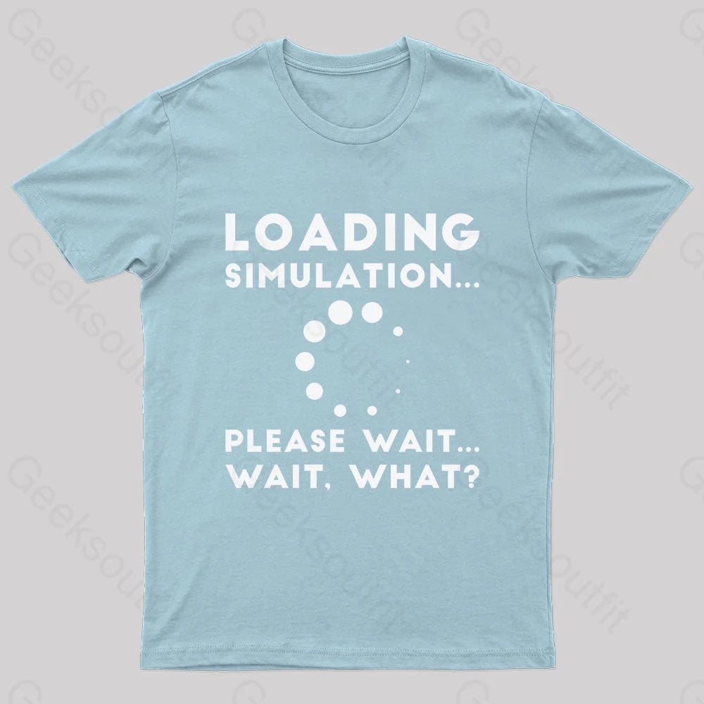 Loading Simulation Nerd T-Shirt Light Blue / S