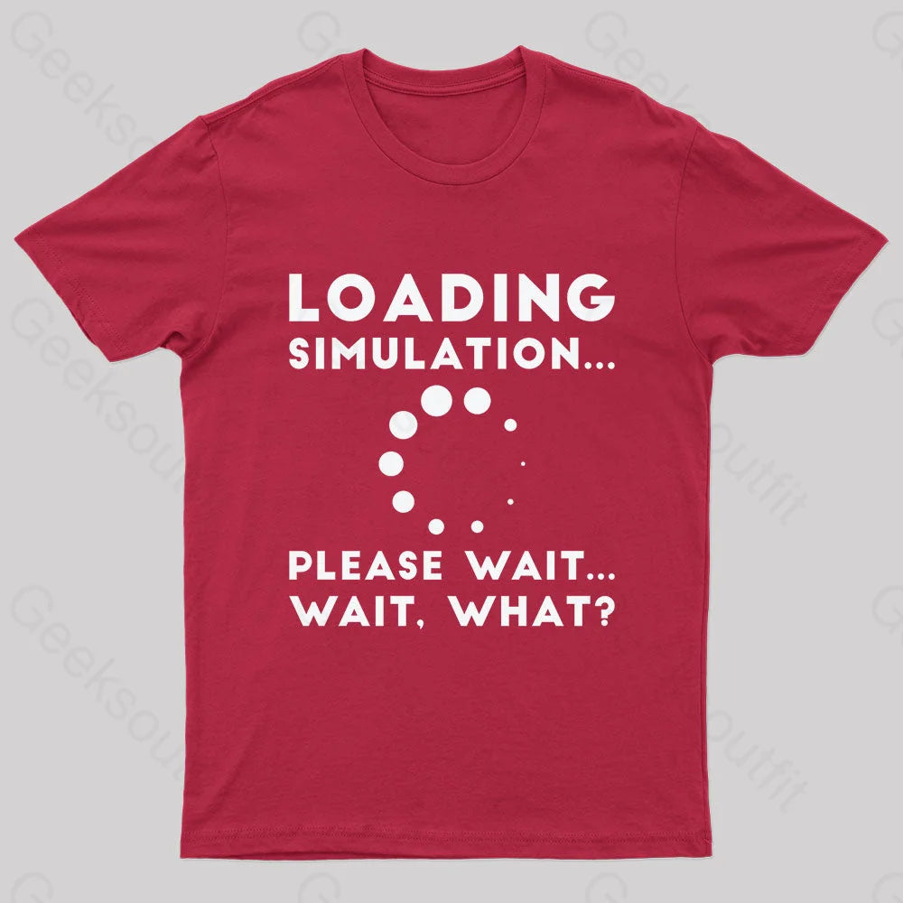 Loading Simulation Nerd T-Shirt Red / S