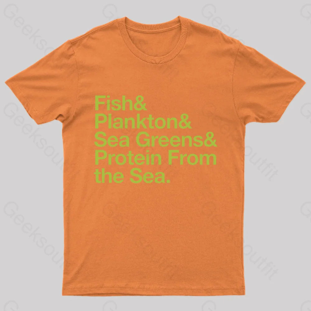 Logan’s Run Helvetica List Geek T-Shirt Orange / S