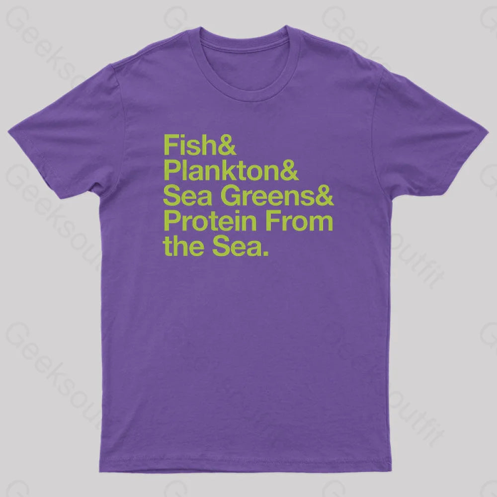 Logan’s Run Helvetica List Geek T-Shirt Purple / S