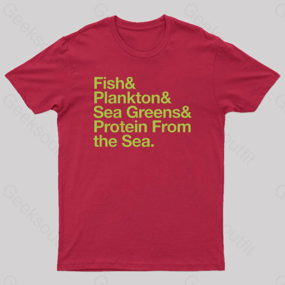 Logan’s Run Helvetica List Geek T-Shirt Red / S