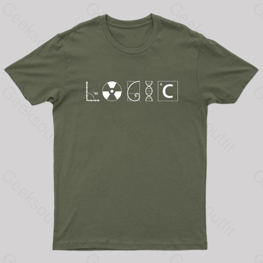 Logic Nerd T-Shirt Army Green / S