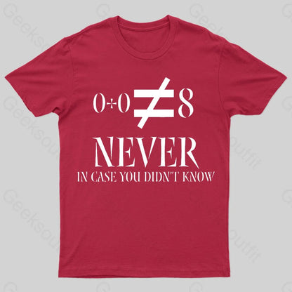 Logique Geek T-Shirt Red / S