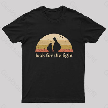 Look For The Light Geek T-Shirt Black / S