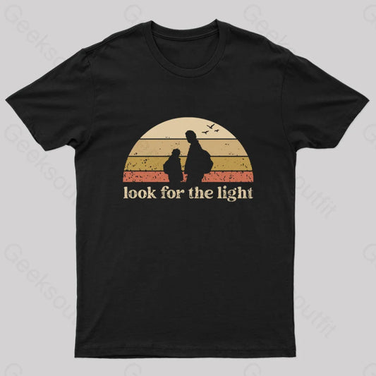 Look For The Light Geek T-Shirt Black / S