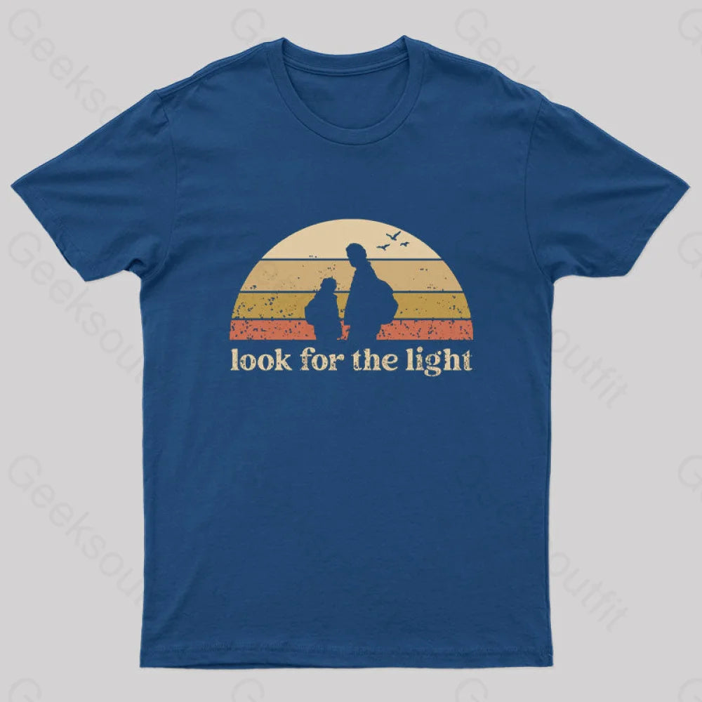 Look For The Light Geek T-Shirt Navy / S