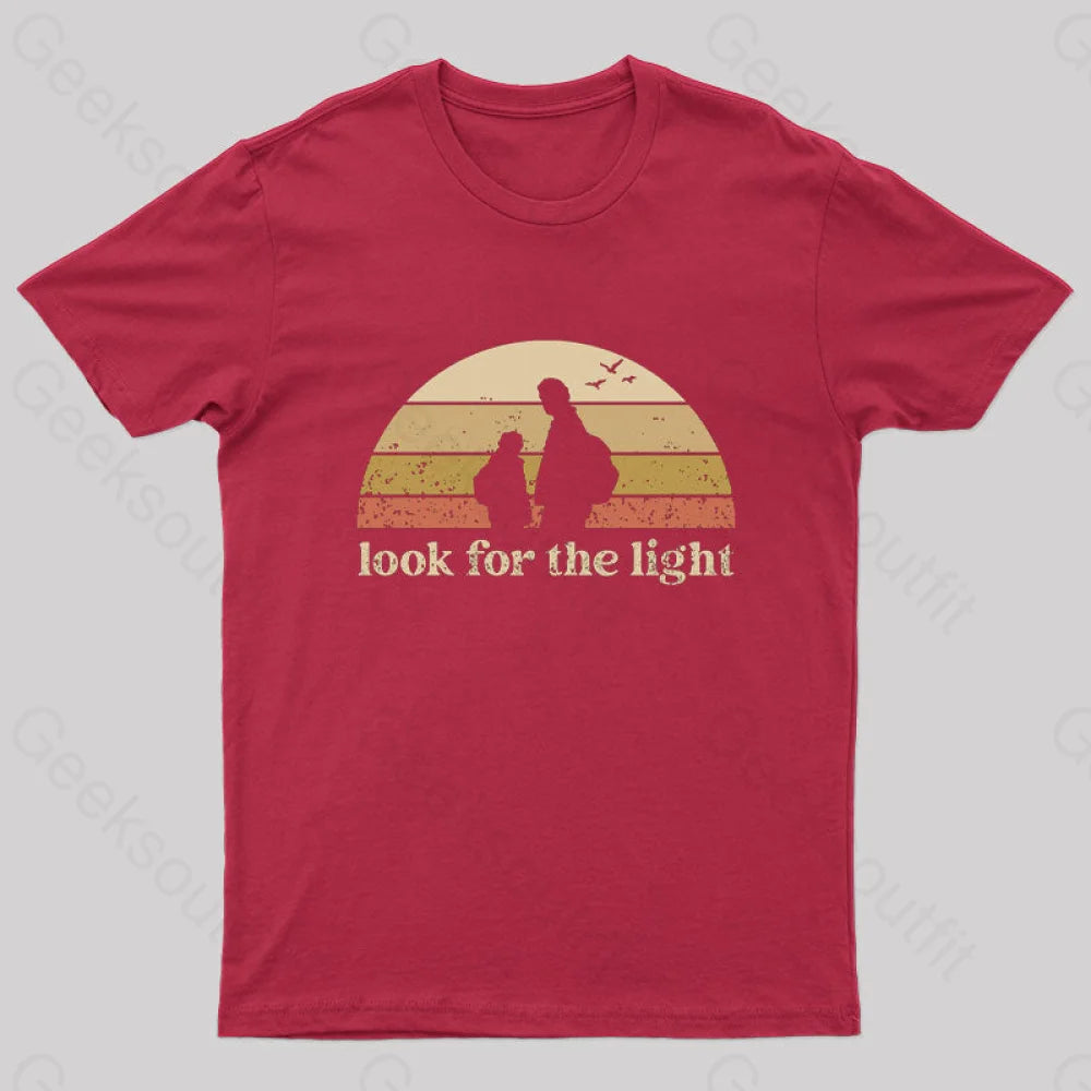 Look For The Light Geek T-Shirt Red / S