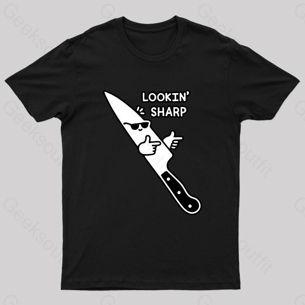 Lookin’ Sharp Nerd T-Shirt Black / S